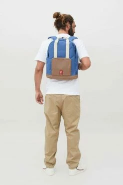 Eco Mochila Lefrik Capsule Multi Ink ( Azul-Marron ) 14 Eco Mochila Lefrik Capsule Multi Ink ( Azul-Marron ) -Equipaje Tienda de ventas 10040