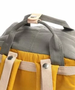 Mochila Doughnut Macaroon D010 Amarillo + Gris -Equipaje Tienda de ventas 16660