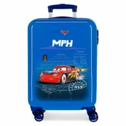 Disney Maleta Cabina 55 Cm 4 Ruedas Rigida Cars Rocket Racing