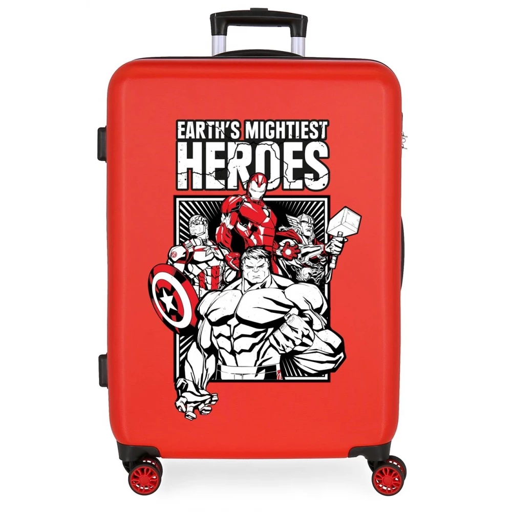Marvel Maleta Mediana 68 Cm 4 Ruedas Earth´s Mightiest Heroes Rojo 3 Marvel Maleta Mediana 68 Cm 4 Ruedas Earth´s Mightiest Heroes Rojo