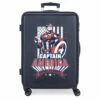 Marvel Maleta Mediana 68 Cm 4 Ruedas Mightiest Heroes Captain America Marino