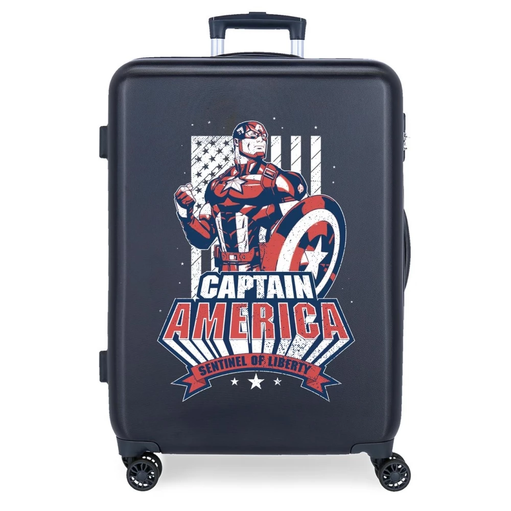 Marvel Maleta Mediana 68 Cm 4 Ruedas Mightiest Heroes Captain America Marino 3 Marvel Maleta Mediana 68 Cm 4 Ruedas Mightiest Heroes Captain America Marino
