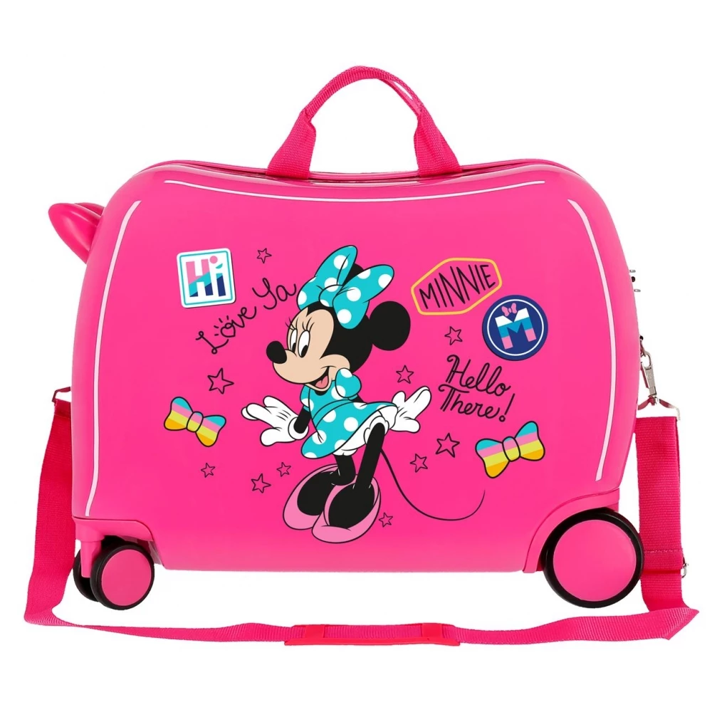 Disney Maleta Correpasillos 2R Multidirecc. Enjoy Minnie Hi Love 3 Disney Maleta Correpasillos 2R Multidirecc. Enjoy Minnie Hi Love
