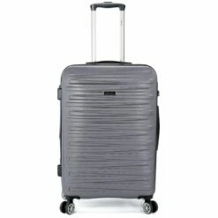 Maleta Trolley Cabina 55 Cm Benzi Rigida 4 Ruedas Dobles Expandible Gris