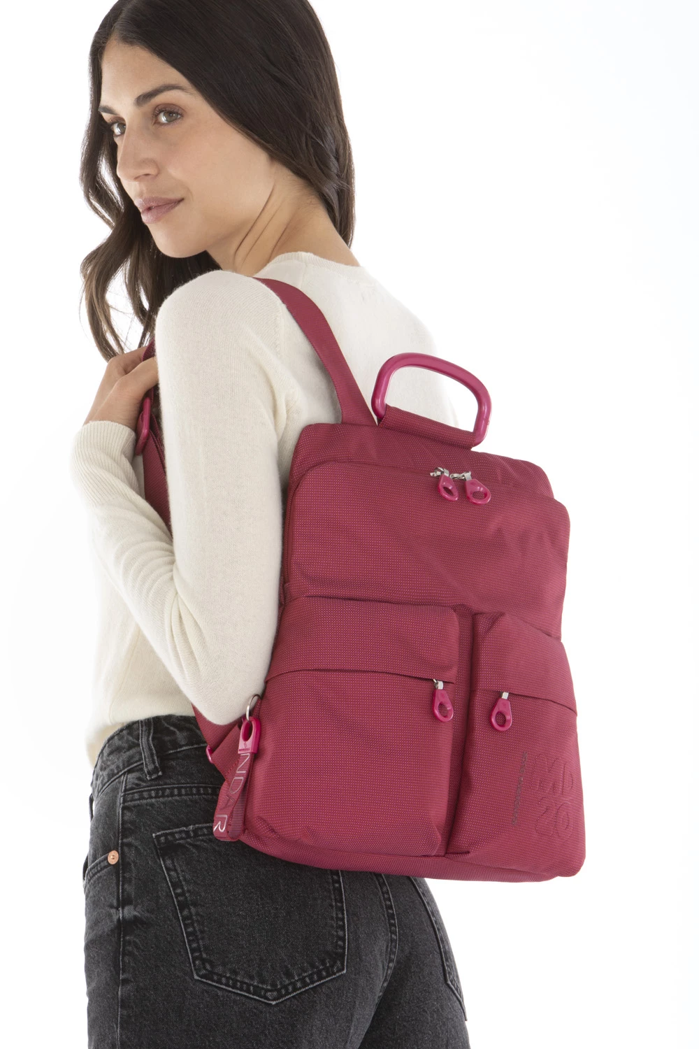 Mochila Estrecha MD20 QMTZ4 Mandarina Duck Cereza ( Cerise ) 4 Mochila Estrecha MD20 QMTZ4 Mandarina Duck Cereza ( Cerise ) - Imagen 2