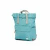 Mochila Roka London Canfield B Pequeña Sostenible Nylon Turquesa (Petrol) -Equipaje Tienda de ventas 23926