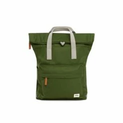 Mochila Roka London Canfield B Pequeña Sostenible Nylon Verde (Avocado)