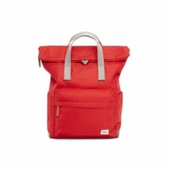 Equipaje Tienda de ventas 39 Mochila Roka London Canfield B Mediana Sostenible Nylon Rojo (Cranberry)