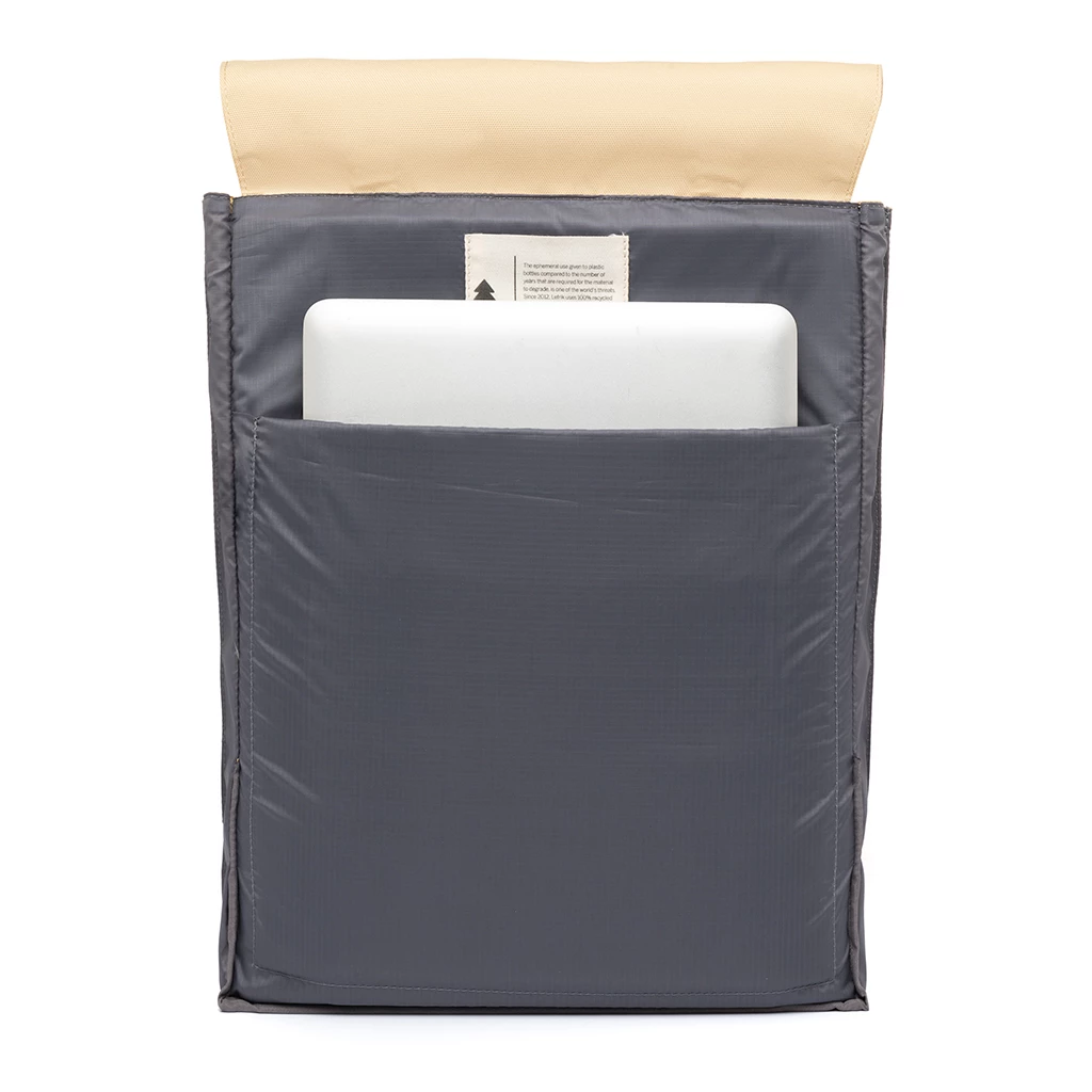 Mochila Lefrik Handy Metal Amarillo Claro ( Butter ) 6 Mochila Lefrik Handy Metal Amarillo Claro ( Butter ) - Imagen 4