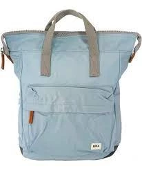 Mochila Roka London Bantry B Mediana Sostenible Nylon Azul (Lake)