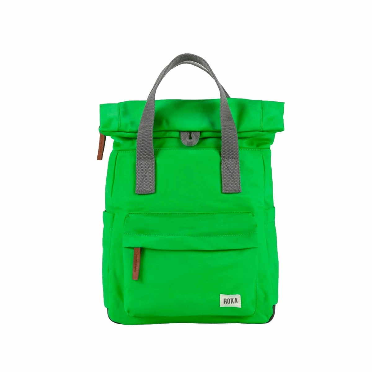 Mochila Roka London Canfield B Mediana Sostenible Nylon Verde (Kelly Green) 3 Mochila Roka London Canfield B Mediana Sostenible Nylon Verde (Kelly Green)