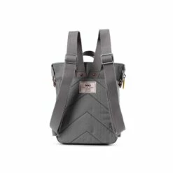 Mochila Roka London Bantry B Pequeña Sost. Canvas Gris Rayas Mono Stripe -Equipaje Tienda de ventas 27565