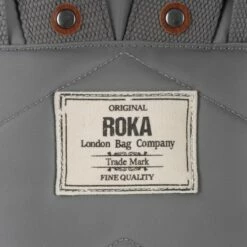 Mochila Roka London Canfield B Mediana Sostenible Nylon Gris (Stormy) 13 Mochila Roka London Canfield B Mediana Sostenible Nylon Gris (Stormy) -Equipaje Tienda de ventas 27632