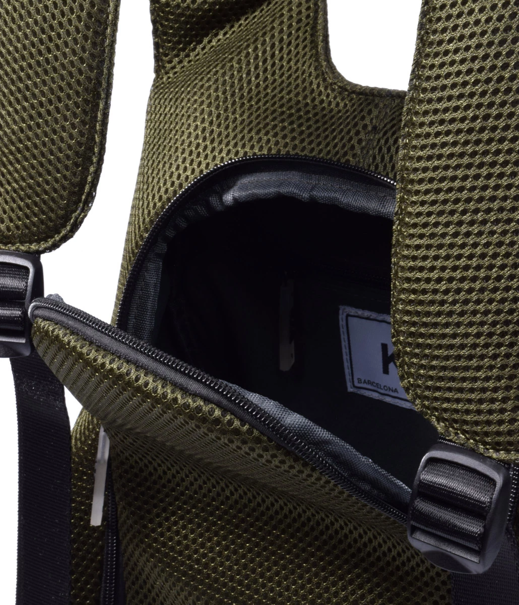 Mochila Pequeña Antirrobo 3D KCB 2363 Verde 8 Mochila Pequeña Antirrobo 3D KCB 2363 Verde - Imagen 6