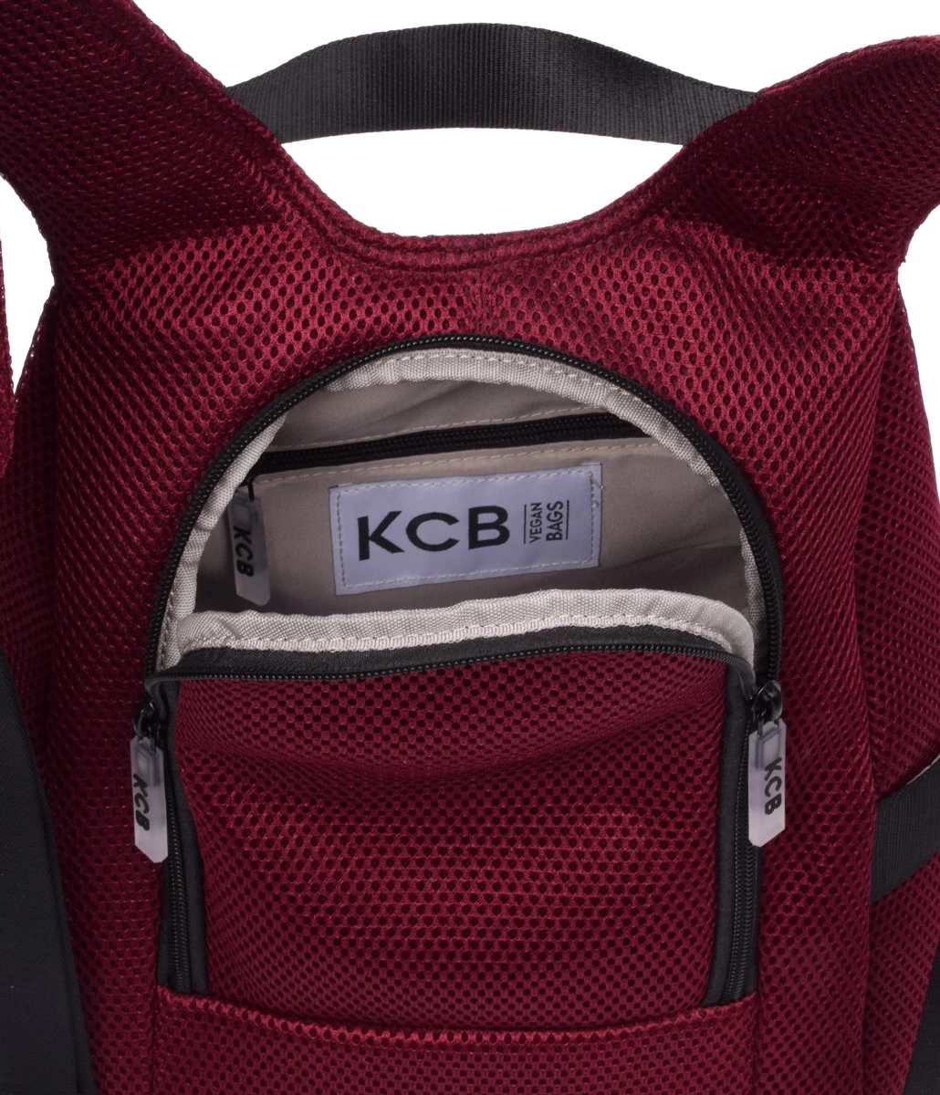 Mochila Pequeña Antirrobo 3D KCB 2363 Vino 8 Mochila Pequeña Antirrobo 3D KCB 2363 Vino - Imagen 6