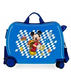 Disney Maleta Correpasillos 4R Multidireccionales Mickey Good Wood Azul 3 Disney Maleta Correpasillos 4R Multidireccionales Mickey Good Wood Azul