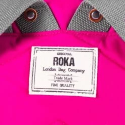 Mochila Roka London Canfield B Mediana Sostenible Nylon Rosa (candy) -Equipaje Tienda de ventas 27979
