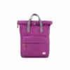 Mochila Roka London Canfield B Pequeña Sostenible Nylon Violeta (Violet) -Equipaje Tienda de ventas 28021