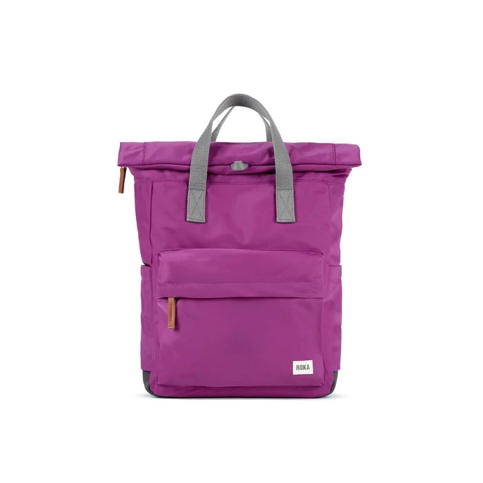 Mochila Roka London Canfield B Pequeña Sostenible Nylon Violeta (Violet) 3 Mochila Roka London Canfield B Pequeña Sostenible Nylon Violeta (Violet)