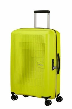 Maleta Mediana 67 Cm 4 Ruedas American Tourister Aerostep Lima ( Light Lima