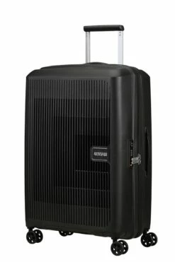 Maleta Mediana 67 Cm 4 Ruedas American Tourister Aerostep Negro ( Black )