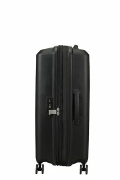 Maleta Mediana 67 Cm 4 Ruedas American Tourister Aerostep Negro ( Black ) -Equipaje Tienda de ventas 29071