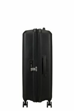 Maleta Mediana 67 Cm 4 Ruedas American Tourister Aerostep Negro ( Black ) -Equipaje Tienda de ventas 29100