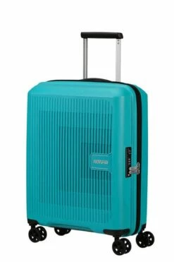 Maleta Cabina 55 Cm 4 Ruedas American Tourister Aerostep Turquesa