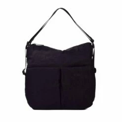 Mochila Cuadrada Mediana Apertura Trasera KCB Negro