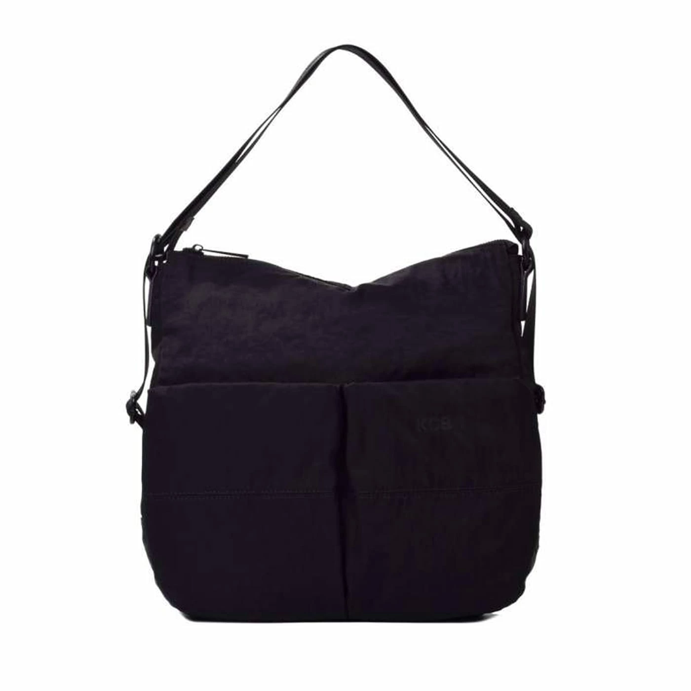 Mochila Cuadrada Mediana Apertura Trasera KCB Negro 3 Mochila Cuadrada Mediana Apertura Trasera KCB Negro