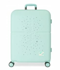 Maleta Mediana 70 Cm 4 Ruedas Expandible Pepe Jeans Laila Turquesa