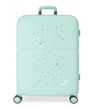 Maleta Mediana 70 Cm 4 Ruedas Expandible Pepe Jeans Laila Turquesa 3 Maleta Mediana 70 Cm 4 Ruedas Expandible Pepe Jeans Laila Turquesa