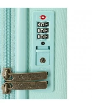 Maleta Mediana 70 Cm 4 Ruedas Expandible Pepe Jeans Laila Turquesa 6 Maleta Mediana 70 Cm 4 Ruedas Expandible Pepe Jeans Laila Turquesa - Imagen 4