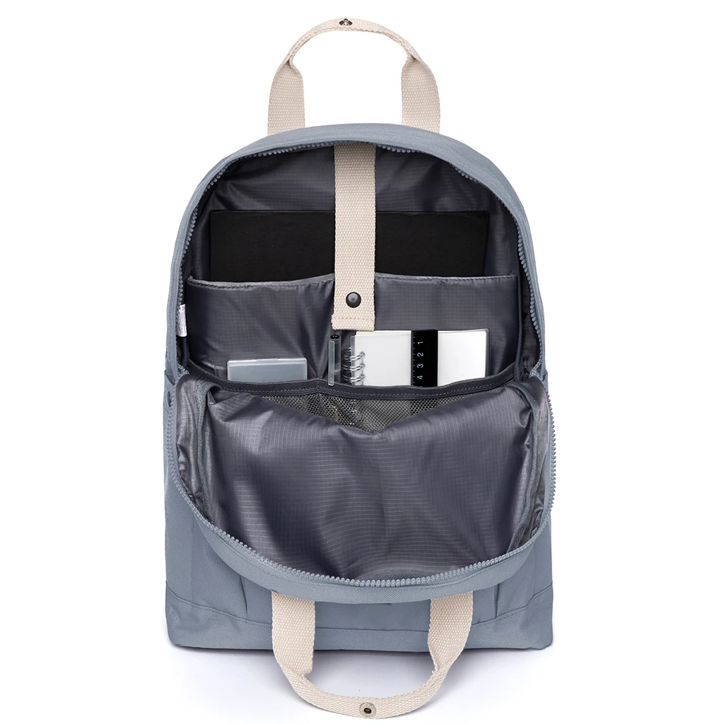 Eco Mochila Lefrik Capsule Azul Claro (Stone Blue) 4 Eco Mochila Lefrik Capsule Azul Claro (Stone Blue) - Imagen 2