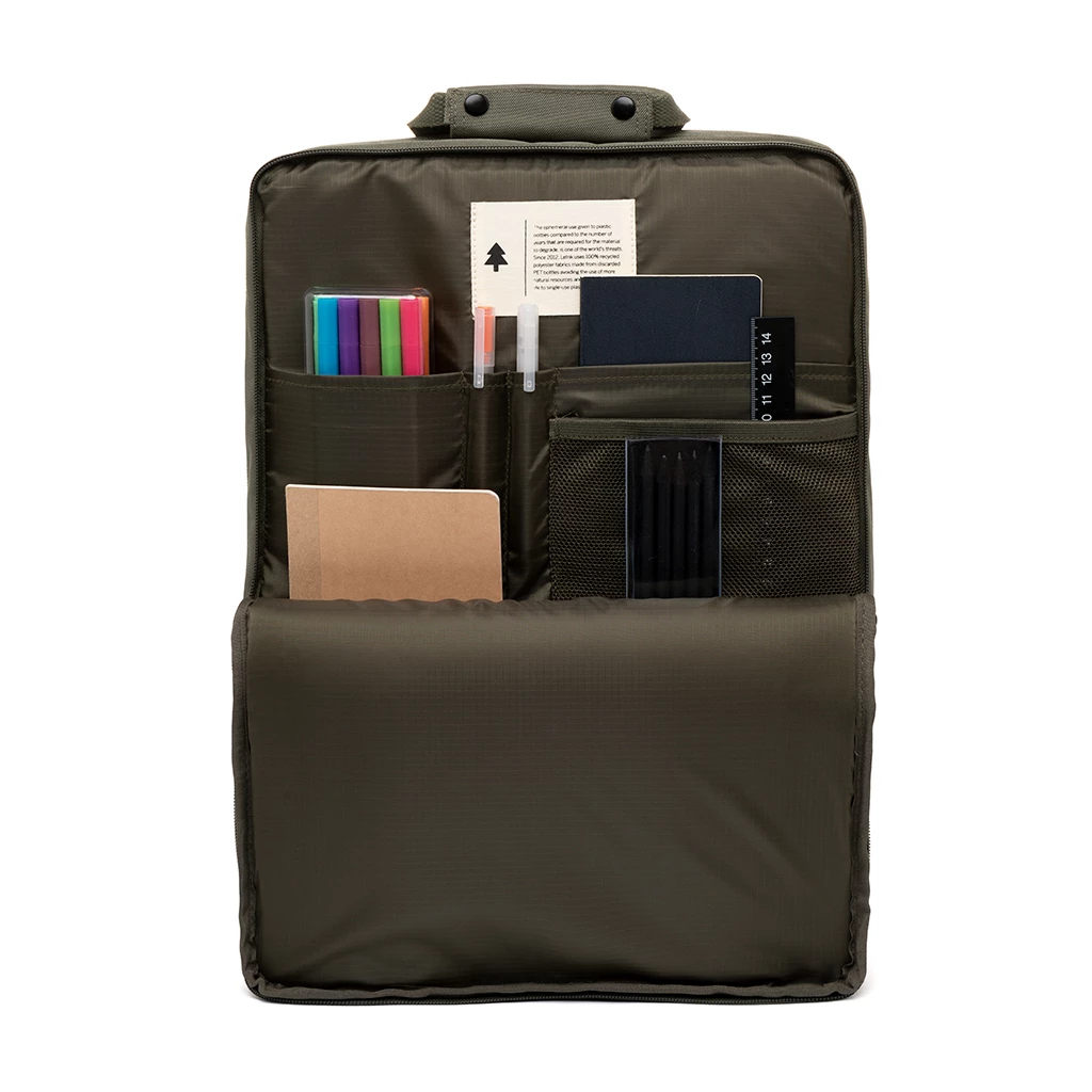 Mochila Lefrik Daily 15" Verde Oliva (Olive) 4 Mochila Lefrik Daily 15" Verde Oliva (Olive) - Imagen 2