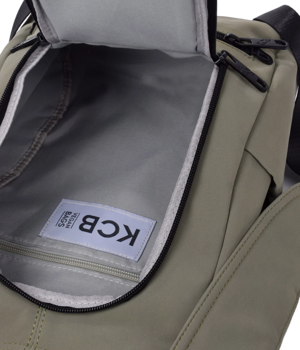 Mochila Pequeña Apertura Trasera KCB 2704 Khaki 6 Mochila Pequeña Apertura Trasera KCB 2704 Khaki - Imagen 4