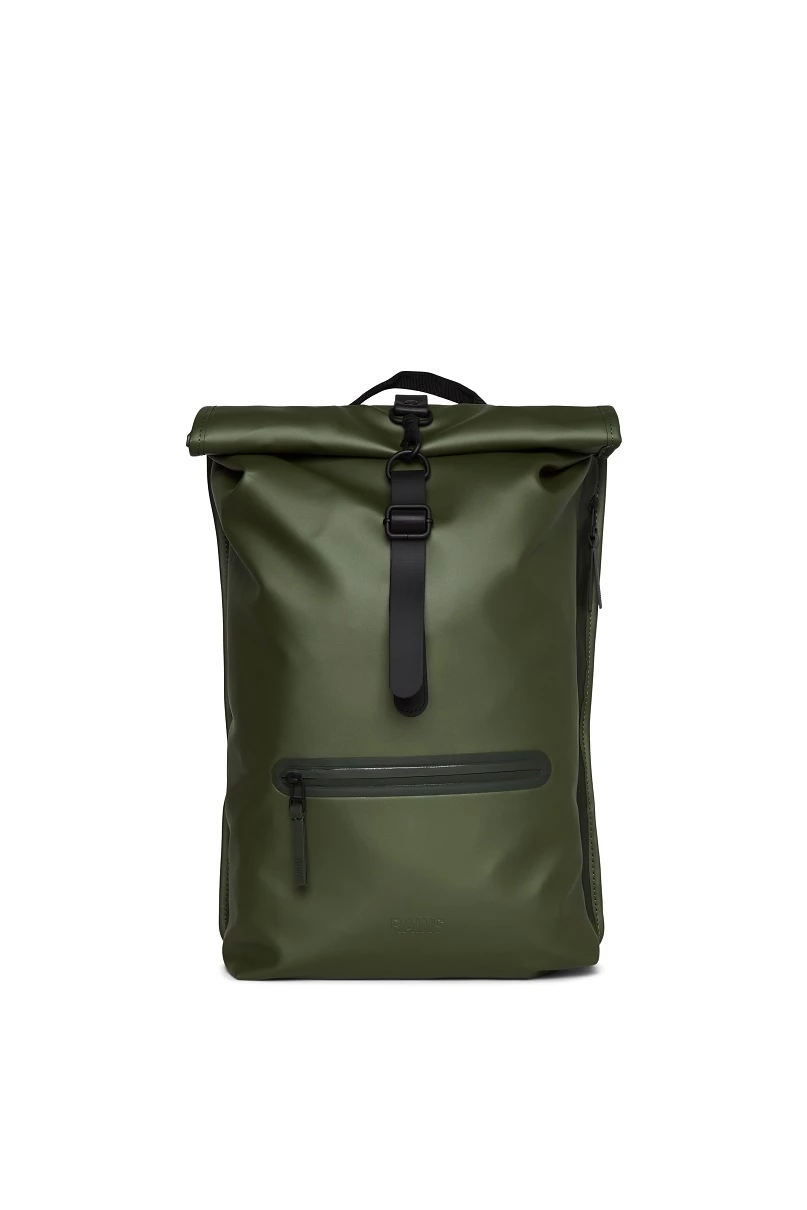 Mochila Roll Top Rucksac Rains Verde (Evergreen) 3 Mochila Roll Top Rucksac Rains Verde (Evergreen)