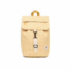 Mochila Lefrik Scout Mini Cuadros Vichy Amarillo (Vichy Mustard)