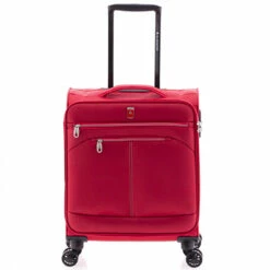 Maleta Cabina 55 Cm Blanda 4 Ruedas Gladiator Wind Rojo