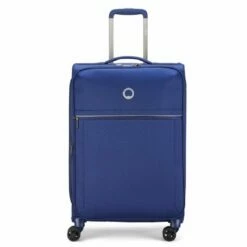 Maleta Cabina 55 Cm 4 Ruedas Blanda Delsey Brochant Azul