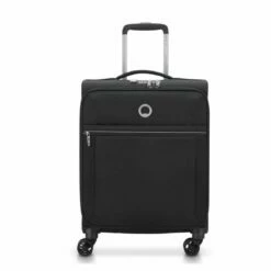 Maleta Cabina 55 Cm 4 Ruedas Blanda Delsey Brochant Negro