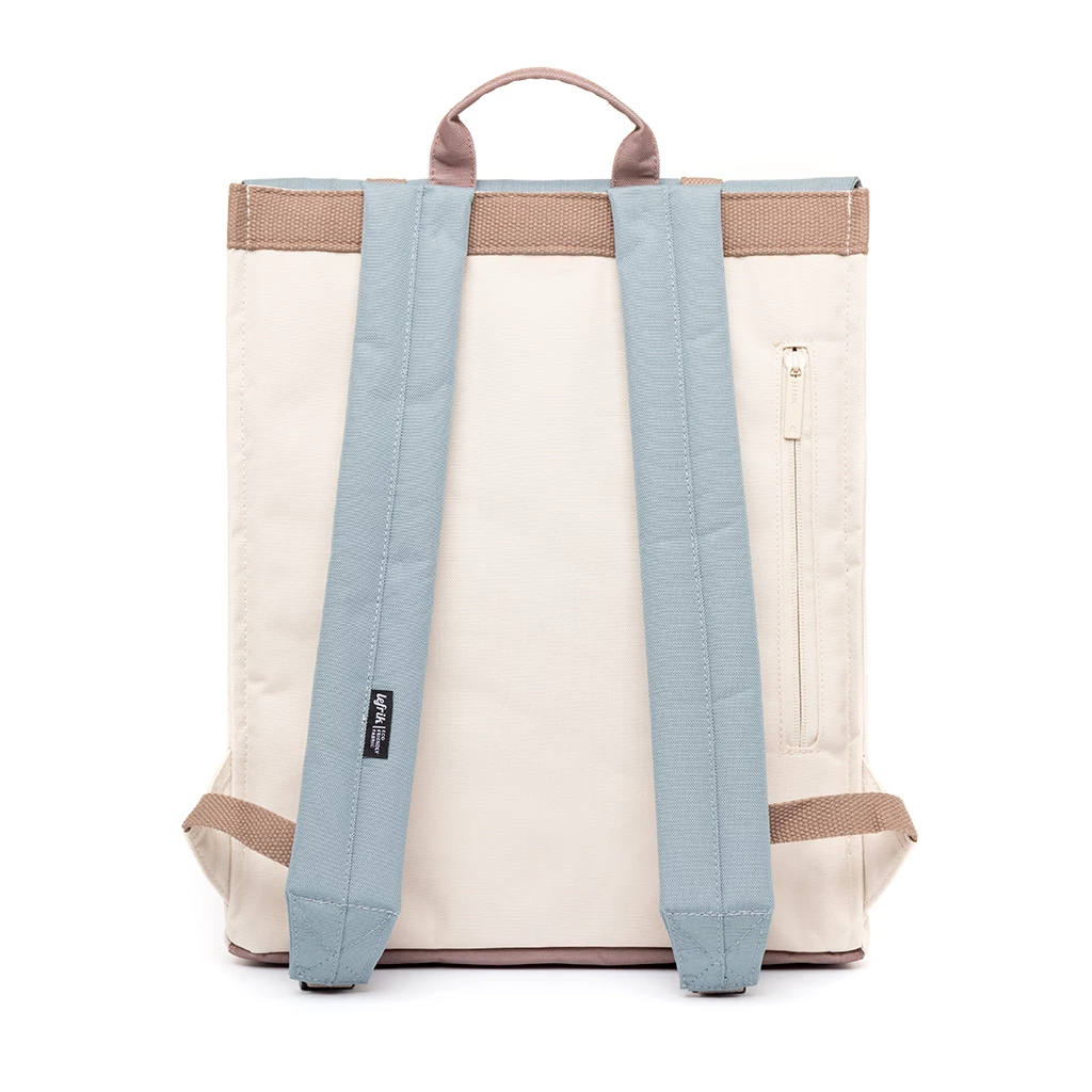 Mochila Lefrik Handy Metal Hook Beige-Azul (Sorolla Block) 4 Mochila Lefrik Handy Metal Hook Beige-Azul (Sorolla Block) - Imagen 2