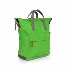Mochila Roka London Bantry B Pequeña Sostenible Nylon Verde (Kelly Green) -Equipaje Tienda de ventas 31706