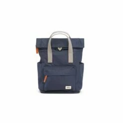 Mochila Roka London Canfield B Pequeña Sostenible Azul (Pacific)