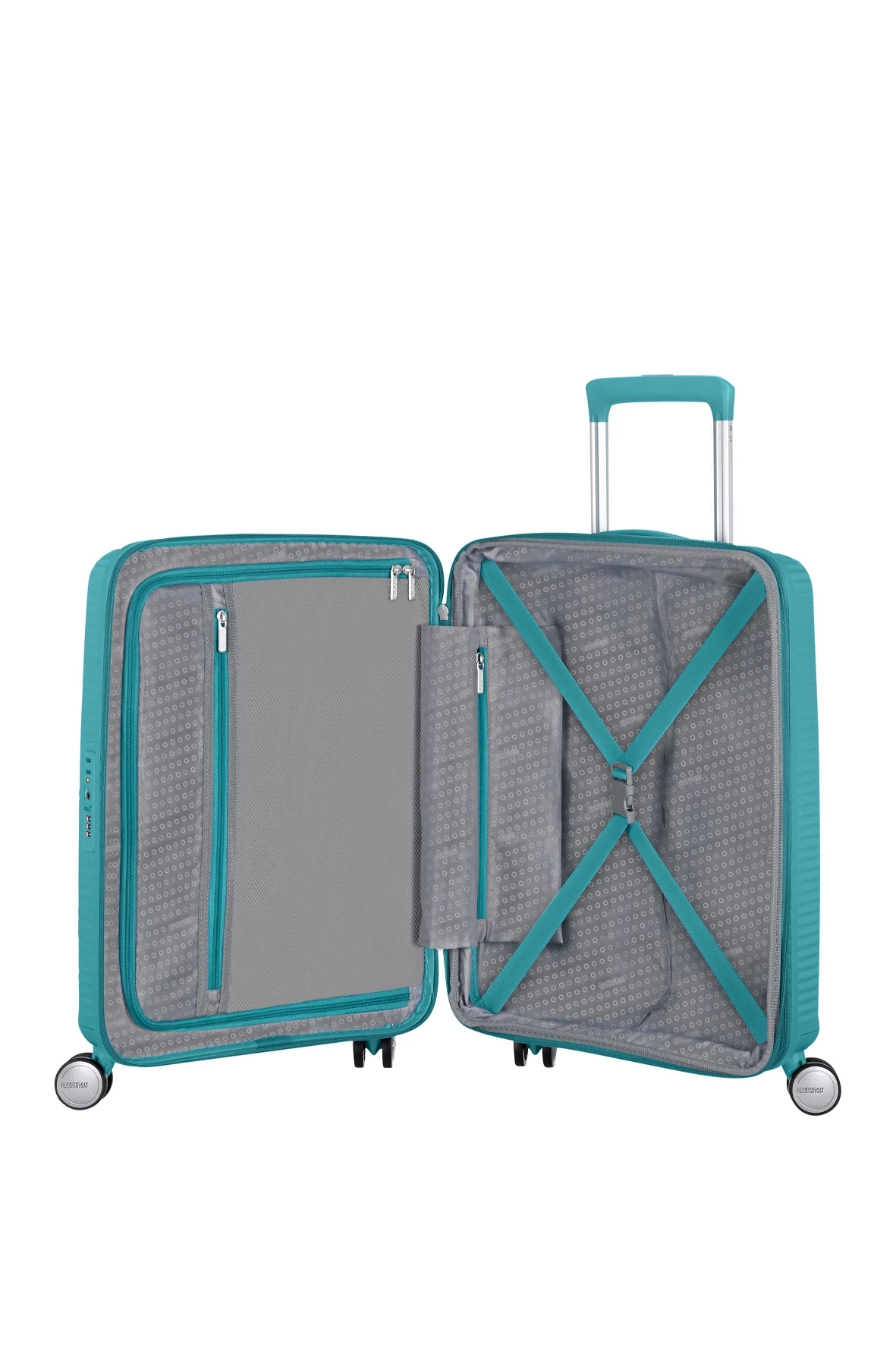 Maleta Cabina 55 Cm 4 R Exp American Tourister Soundbox Turquesa Tonic 4 Maleta Cabina 55 Cm 4 R Exp American Tourister Soundbox Turquesa Tonic - Imagen 2
