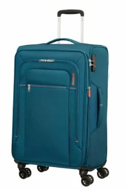 American Tourister Maleta Mediana 67 Cm 4R Exp. A.T. Crosstrack Azul (Navy-Orange)