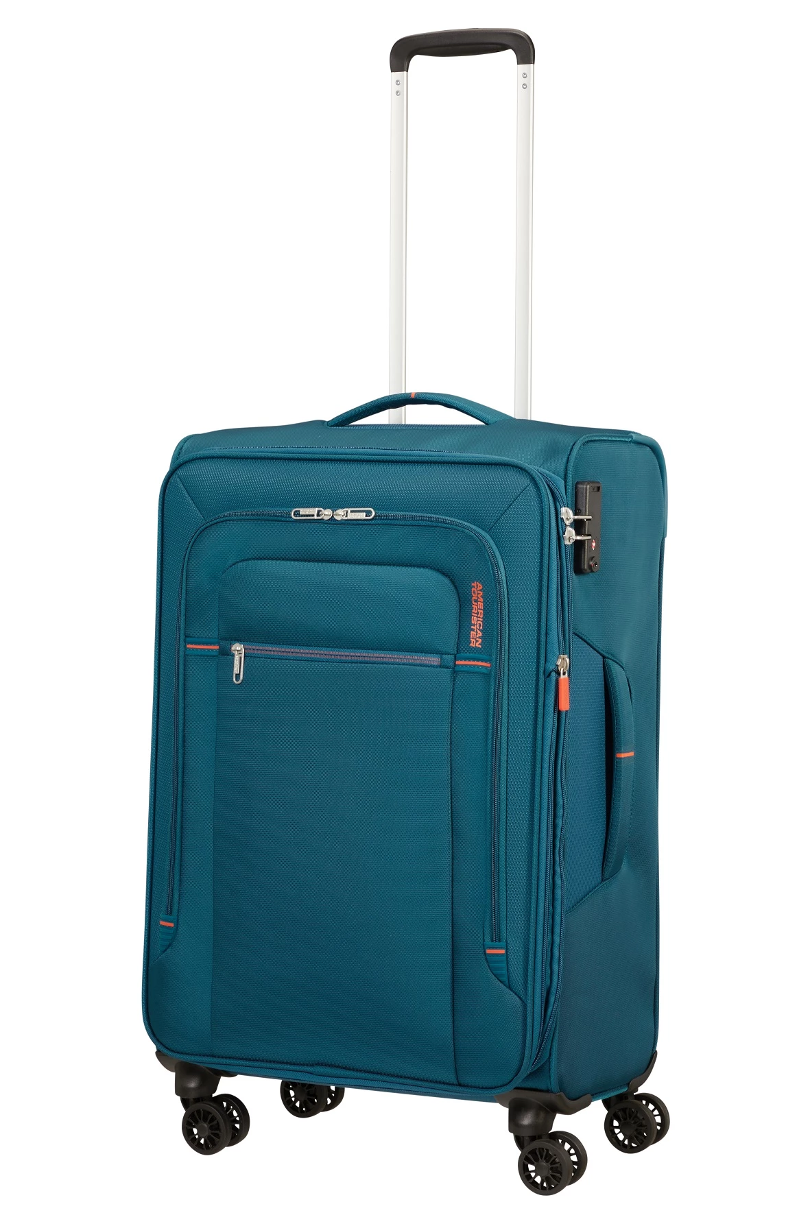 American Tourister Maleta Mediana 67 Cm 4R Exp. A.T. Crosstrack Azul (Navy-Orange) 9 American Tourister Maleta Mediana 67 Cm 4R Exp. A.T. Crosstrack Azul (Navy-Orange) - Imagen 7