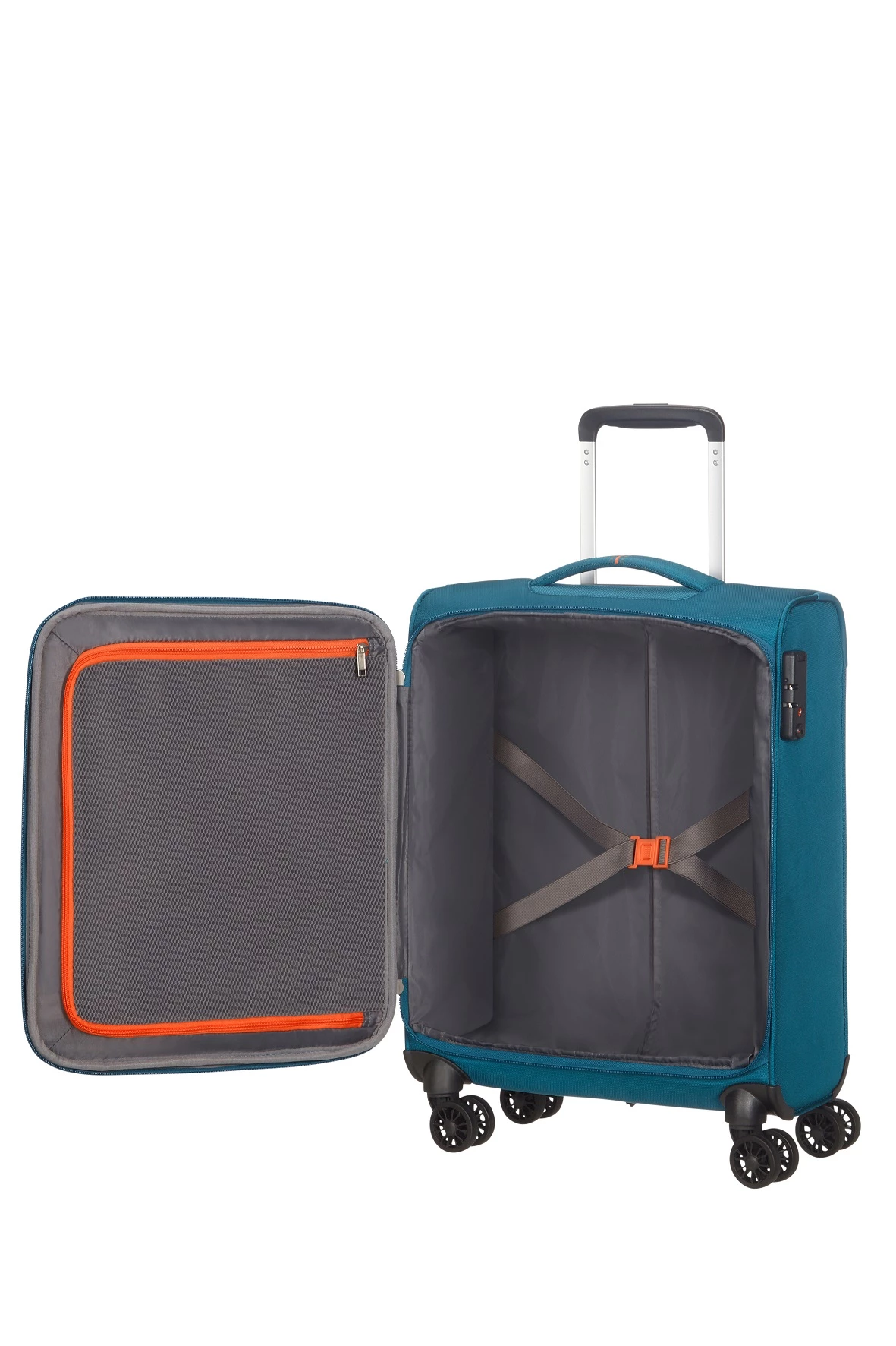 American Tourister Maleta Cabina 55 Cm 4R A.T. Crosstrack Azul (Navy-Orange) 4 American Tourister Maleta Cabina 55 Cm 4R A.T. Crosstrack Azul (Navy-Orange) - Imagen 2
