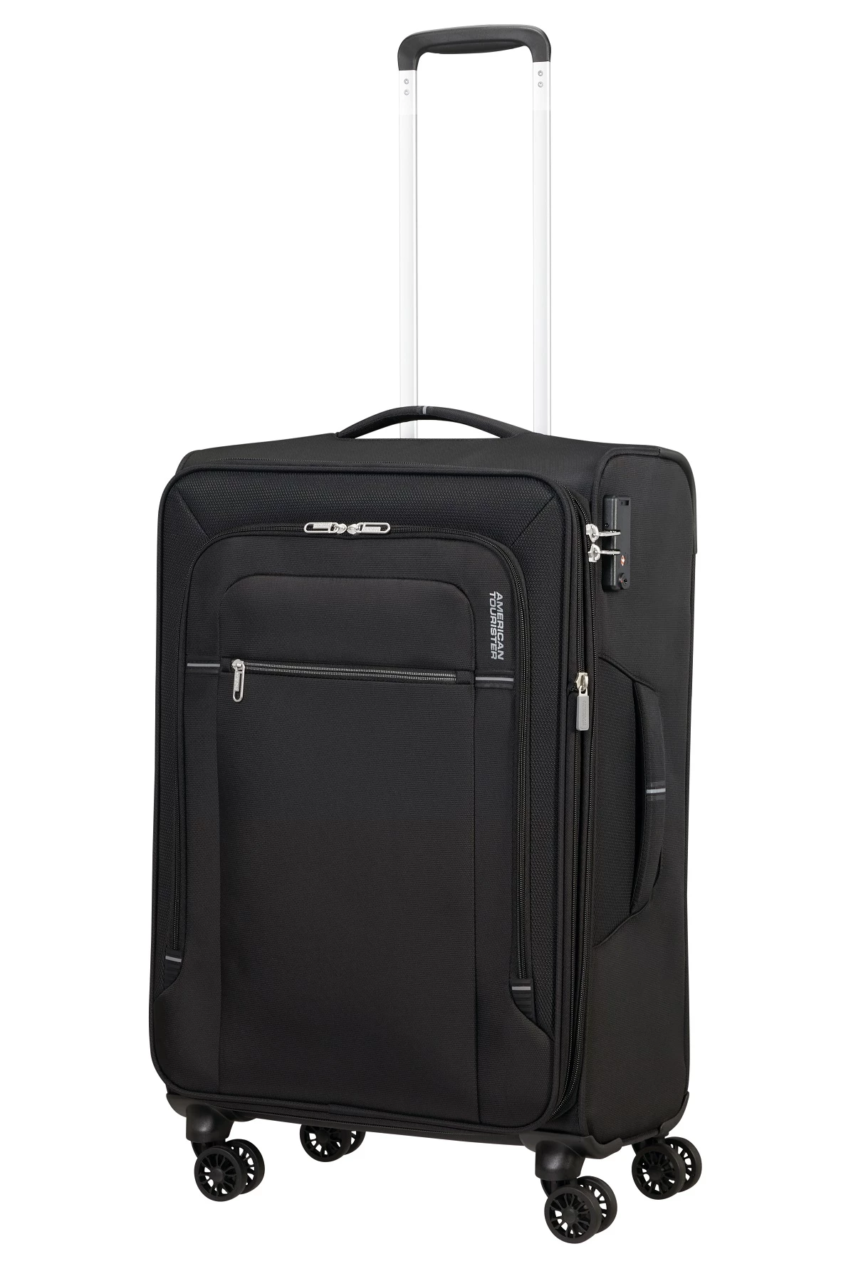 American Tourister Maleta Mediana 67 Cm 4R Exp. A.T. Crosstrack Negro (Black-Grey) 9 American Tourister Maleta Mediana 67 Cm 4R Exp. A.T. Crosstrack Negro (Black-Grey) - Imagen 7