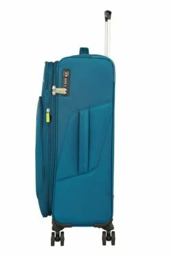 Maleta Mediana 67 Cm 4 Ruedas Exp American Tourister Summerfunk Azul (Teal -Equipaje Tienda de ventas 32405